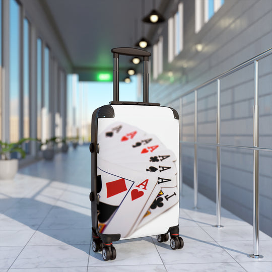 Ace Traveler: Casino-Themed Suitcase for the Bold & Stylish