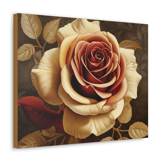 Eternal Elegance: White Rose Canvas Art – Timeless Beauty for Every Space