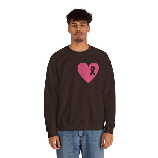 Healed Breast Cancer Awareness Sweatshirt – Cozy Unisex Crewneck for Everyday Comfort & Support"