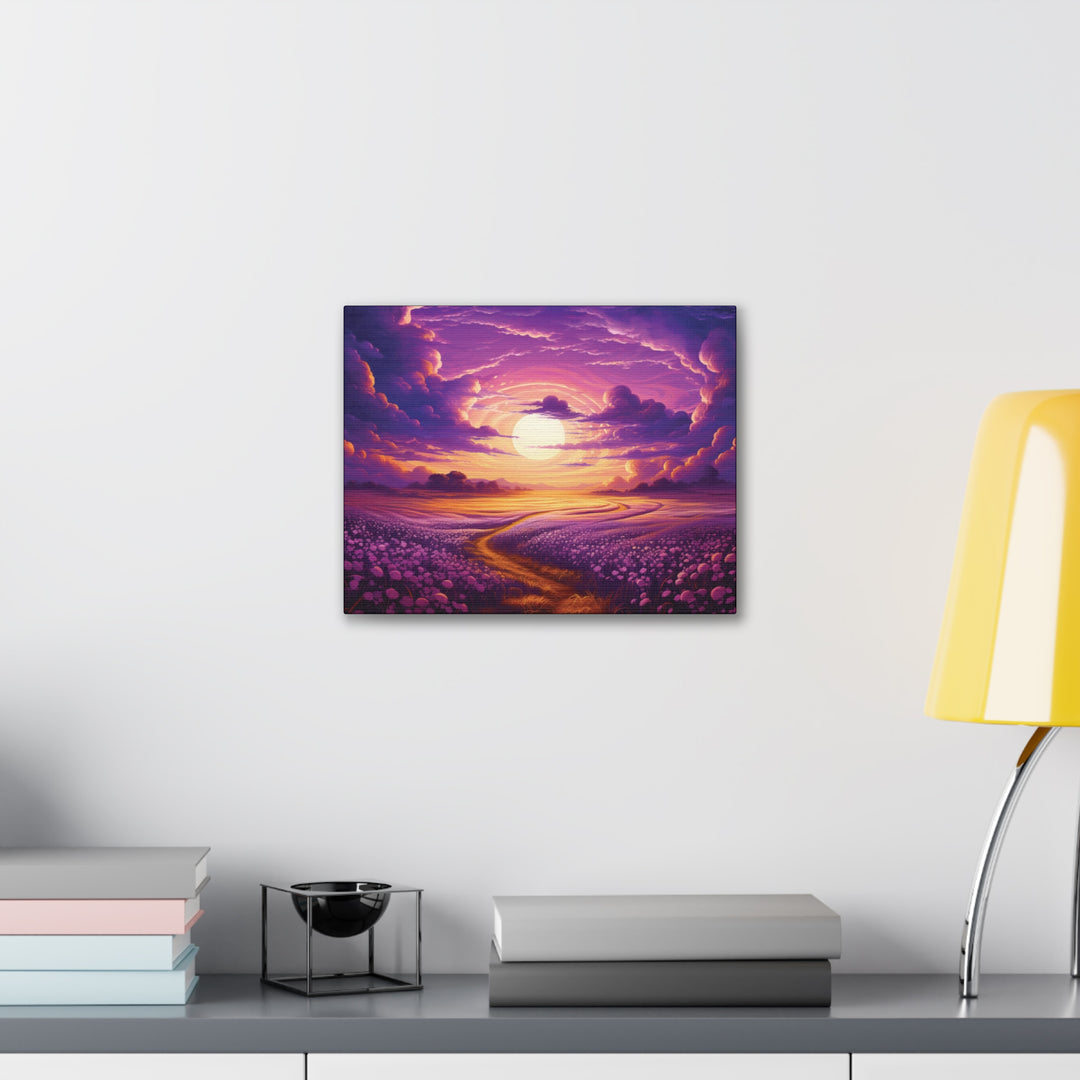 Vivid Twilight Canvas Art - Golden Sunsets & Mystical Valleys in Stunning Detail