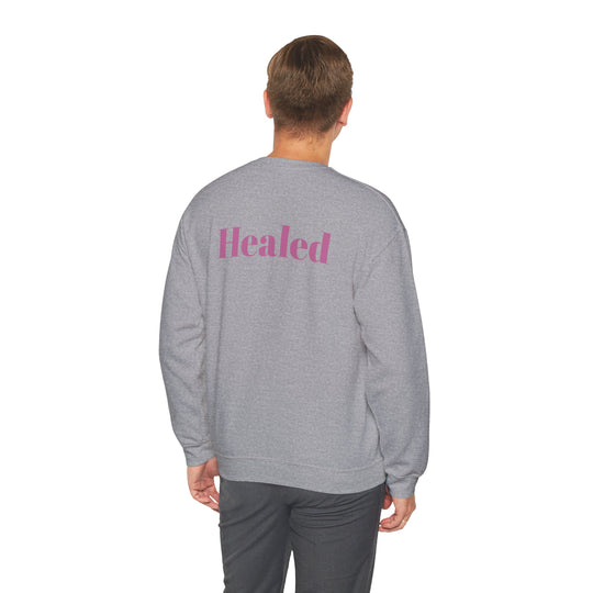 Healed Breast Cancer Awareness Sweatshirt – Cozy Unisex Crewneck for Everyday Comfort & Support"