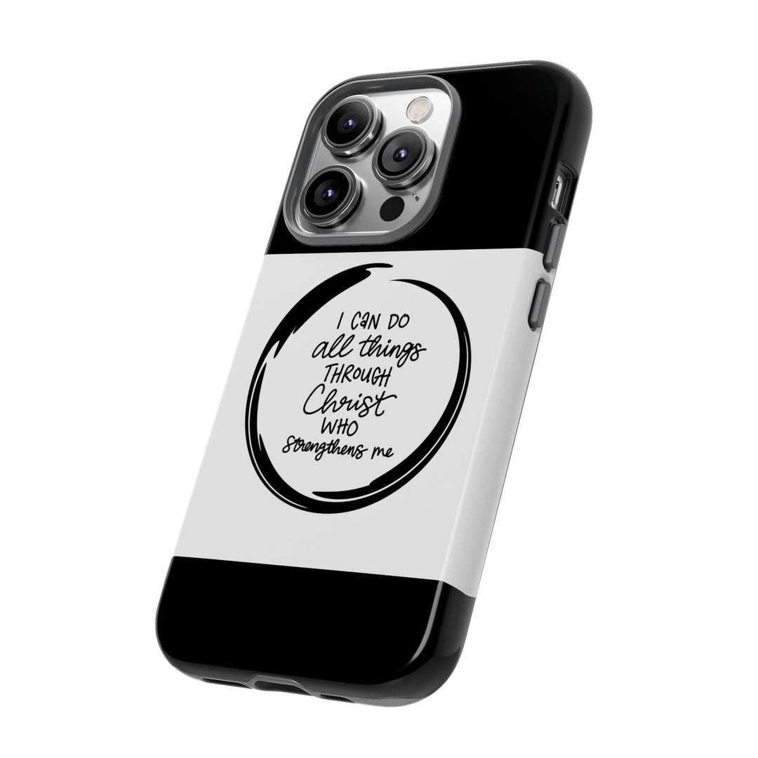 I Can Do All Things" Custom Premium Protective Phone Case – Double-Layered Durability