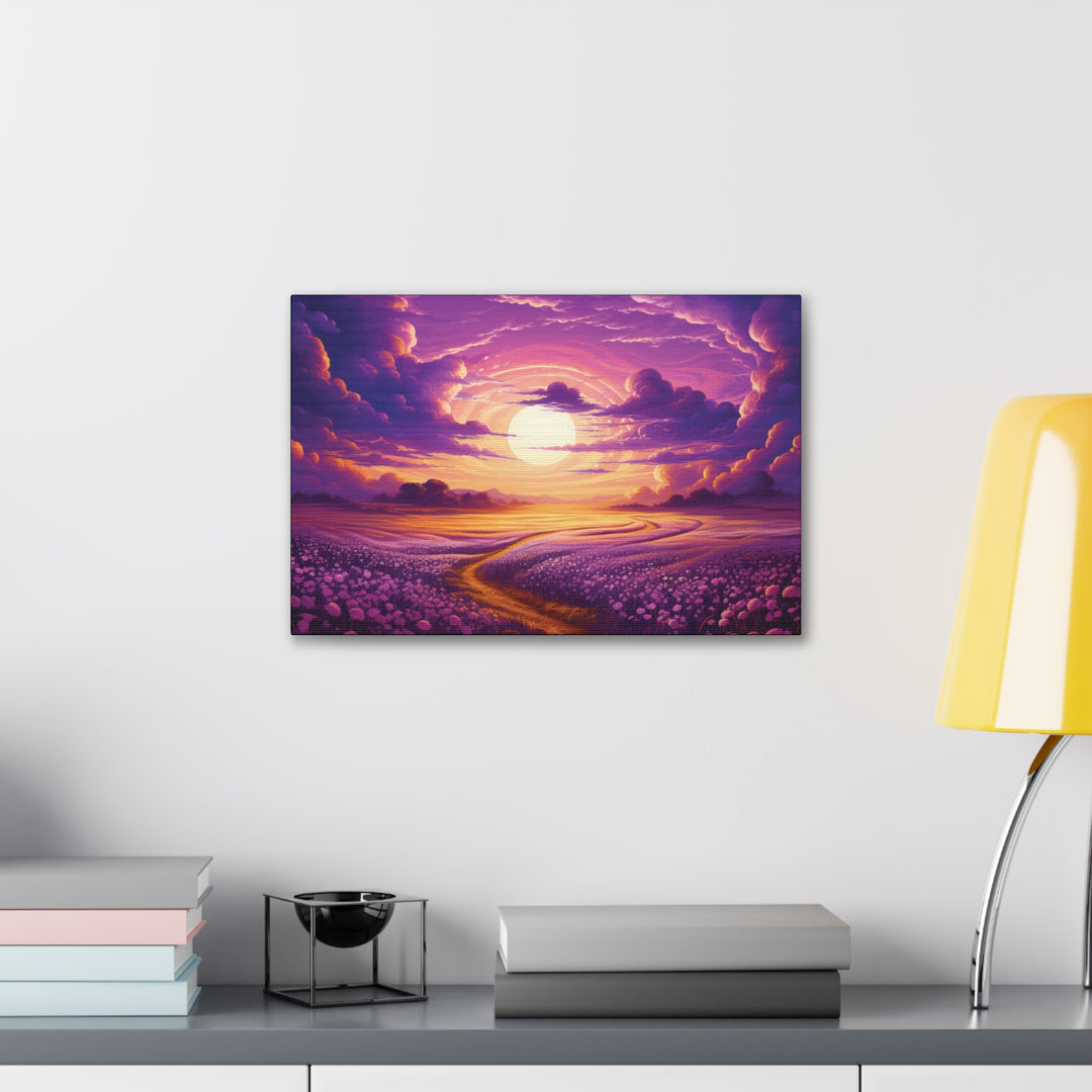 Vivid Twilight Canvas Art - Golden Sunsets & Mystical Valleys in Stunning Detail