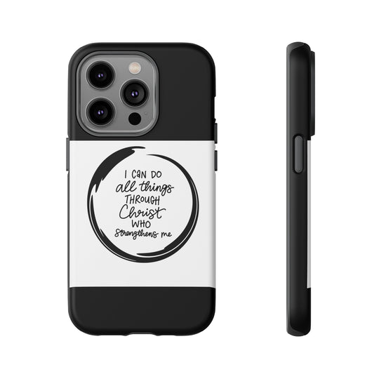 I Can Do All Things" Custom Premium Protective Phone Case – Double-Layered Durability