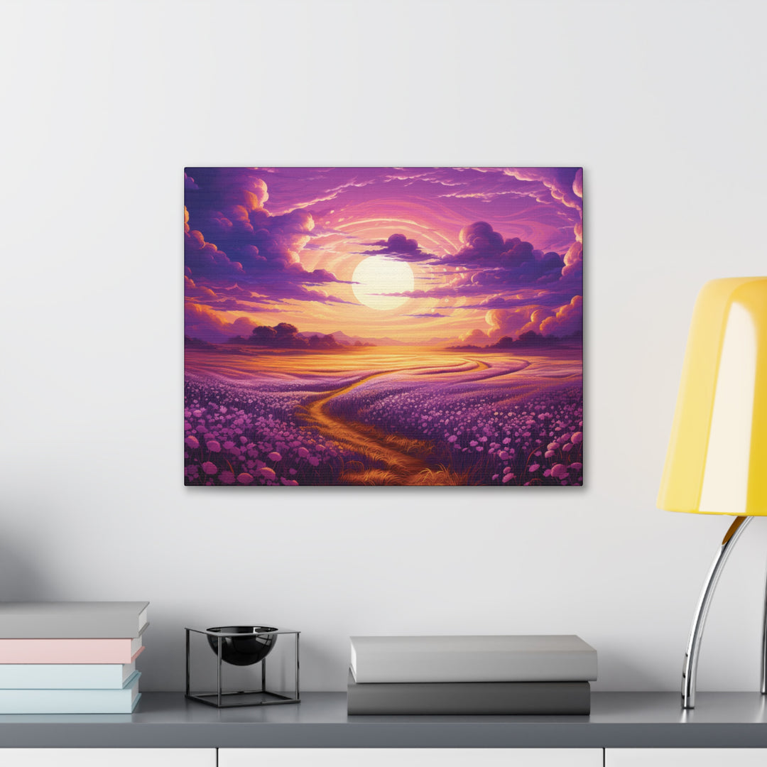 Vivid Twilight Canvas Art - Golden Sunsets & Mystical Valleys in Stunning Detail