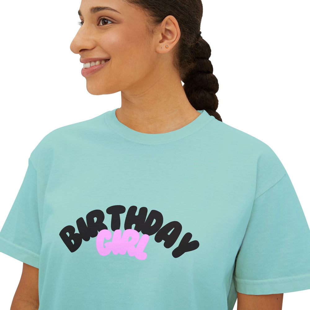 Stylish Birthday Girl Celebration Tee