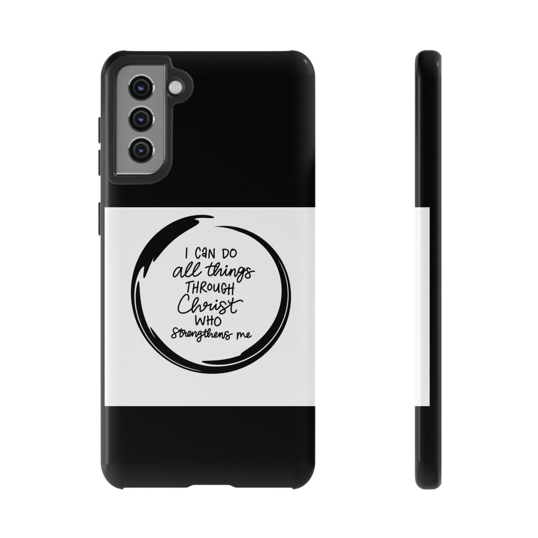 I Can Do All Things" Custom Premium Protective Phone Case – Double-Layered Durability