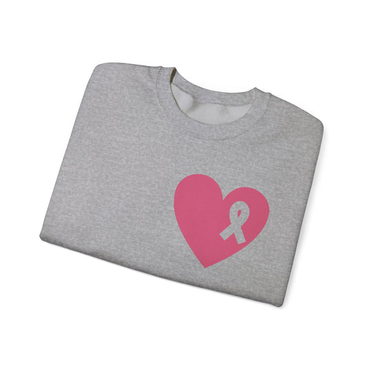 Healed Breast Cancer Awareness Sweatshirt – Cozy Unisex Crewneck for Everyday Comfort & Support"