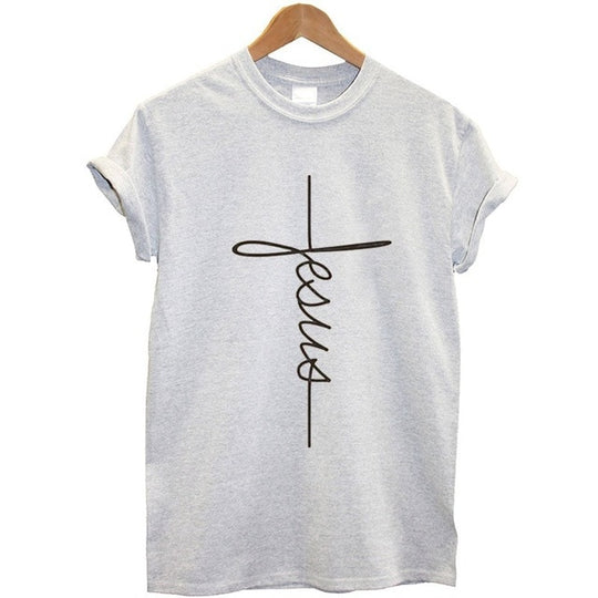 Lift My Mood, Jesus – Women's Christian Stylish Short Sleeve Cotton T-Shirt | Casual Fashion Plus Size Tees for All Seasons