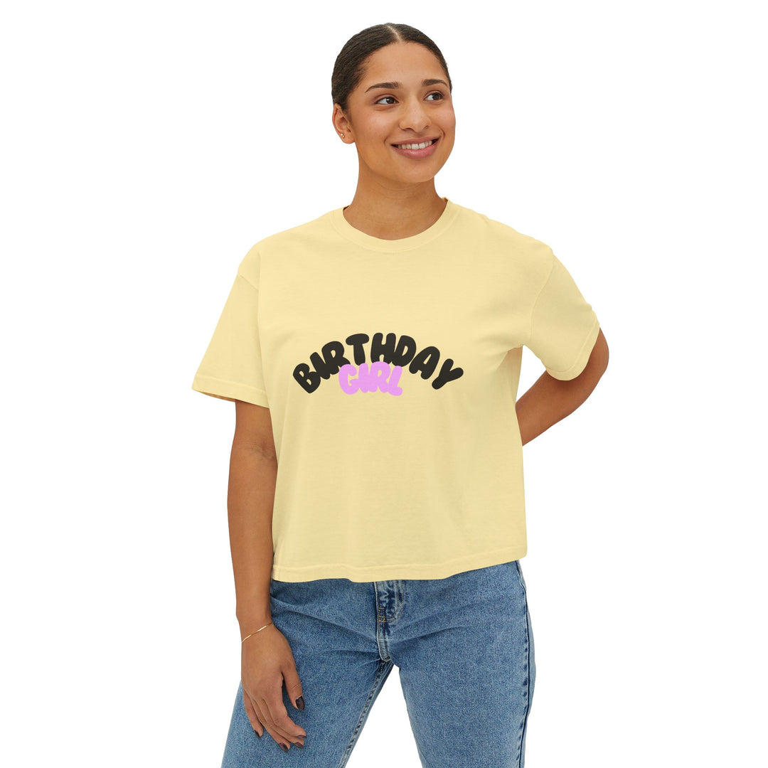 Stylish Birthday Girl Celebration Tee