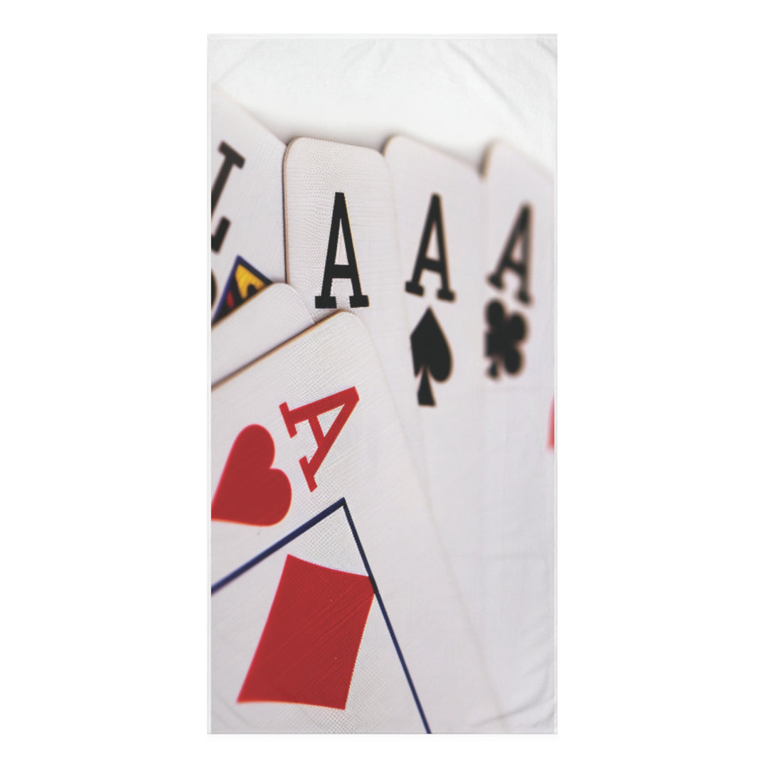 Winning Streak Casino Beach Towel – Aces Edition | Luxury, Fun, and Style by the Pool or Beach