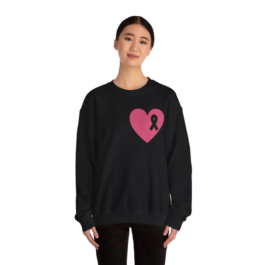 Healed Breast Cancer Awareness Sweatshirt – Cozy Unisex Crewneck for Everyday Comfort & Support"