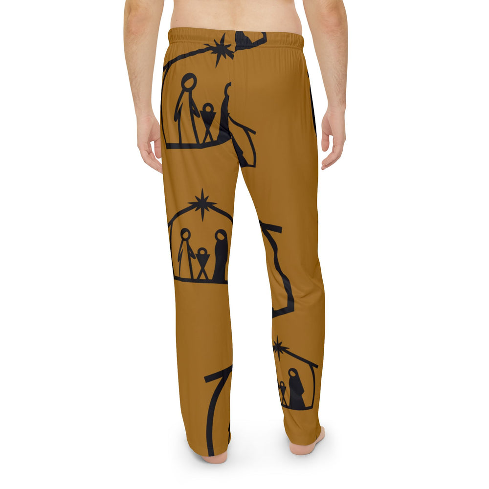 Men's Divine Comfort: Christmas Nativity Scene Pajama Pants