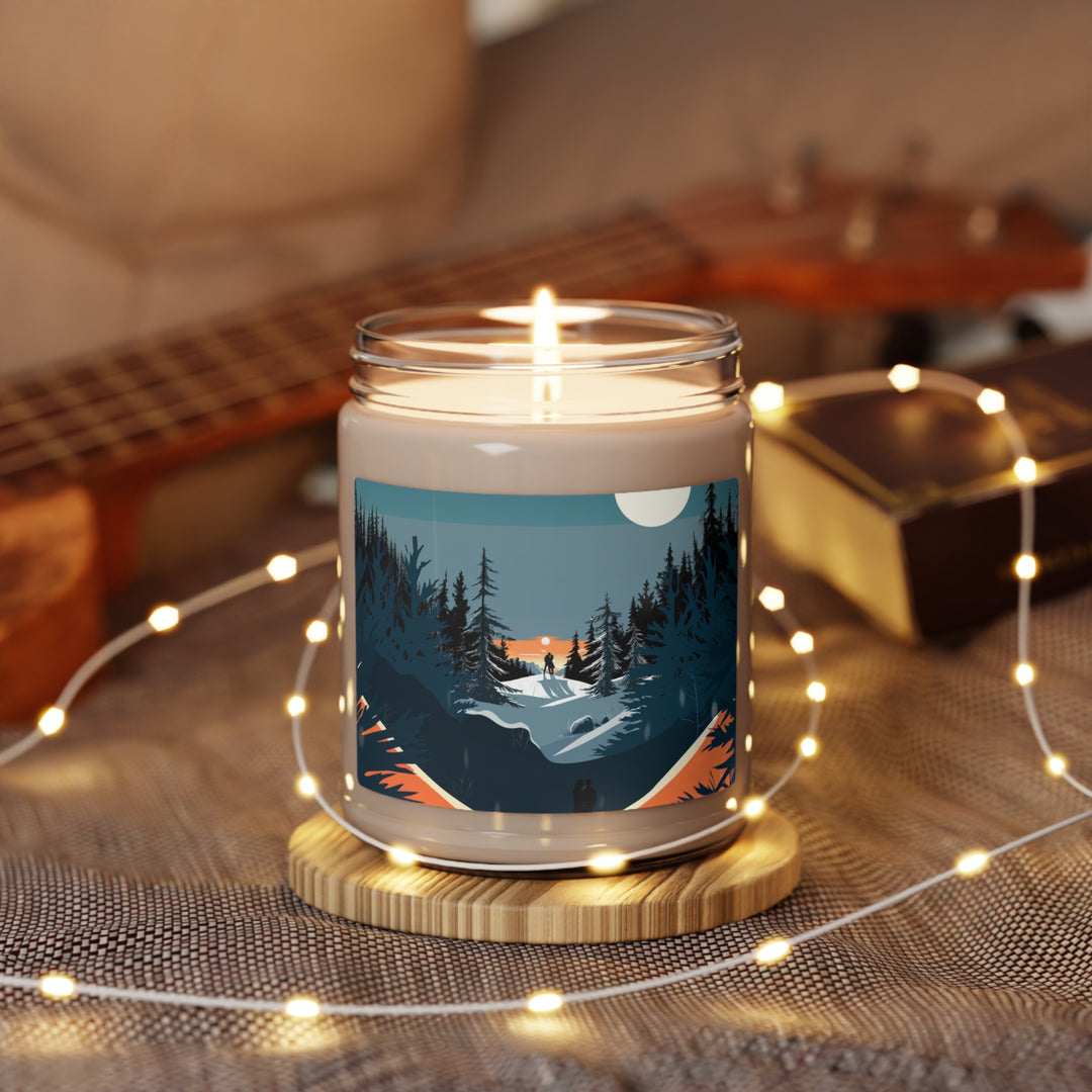 Embracing Sunset Kiss Ski Slope Candle