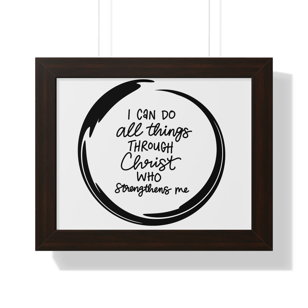 Empowerment Canvas: 'I Can Do All Things Through Christ' – Inspirational Wall Art for Faith & Motivation