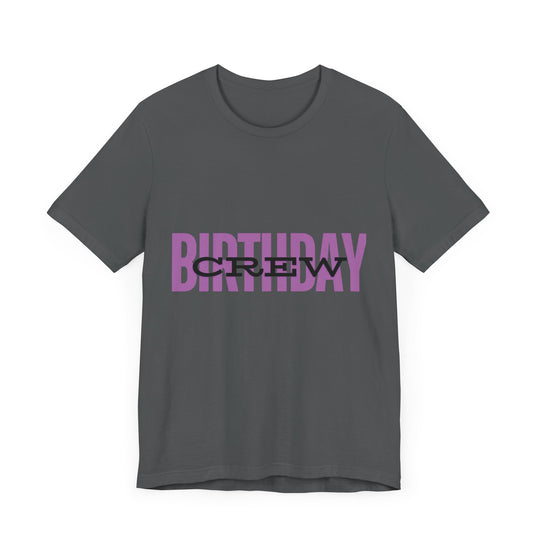 Vibrant 'Birthday Crew' Tee