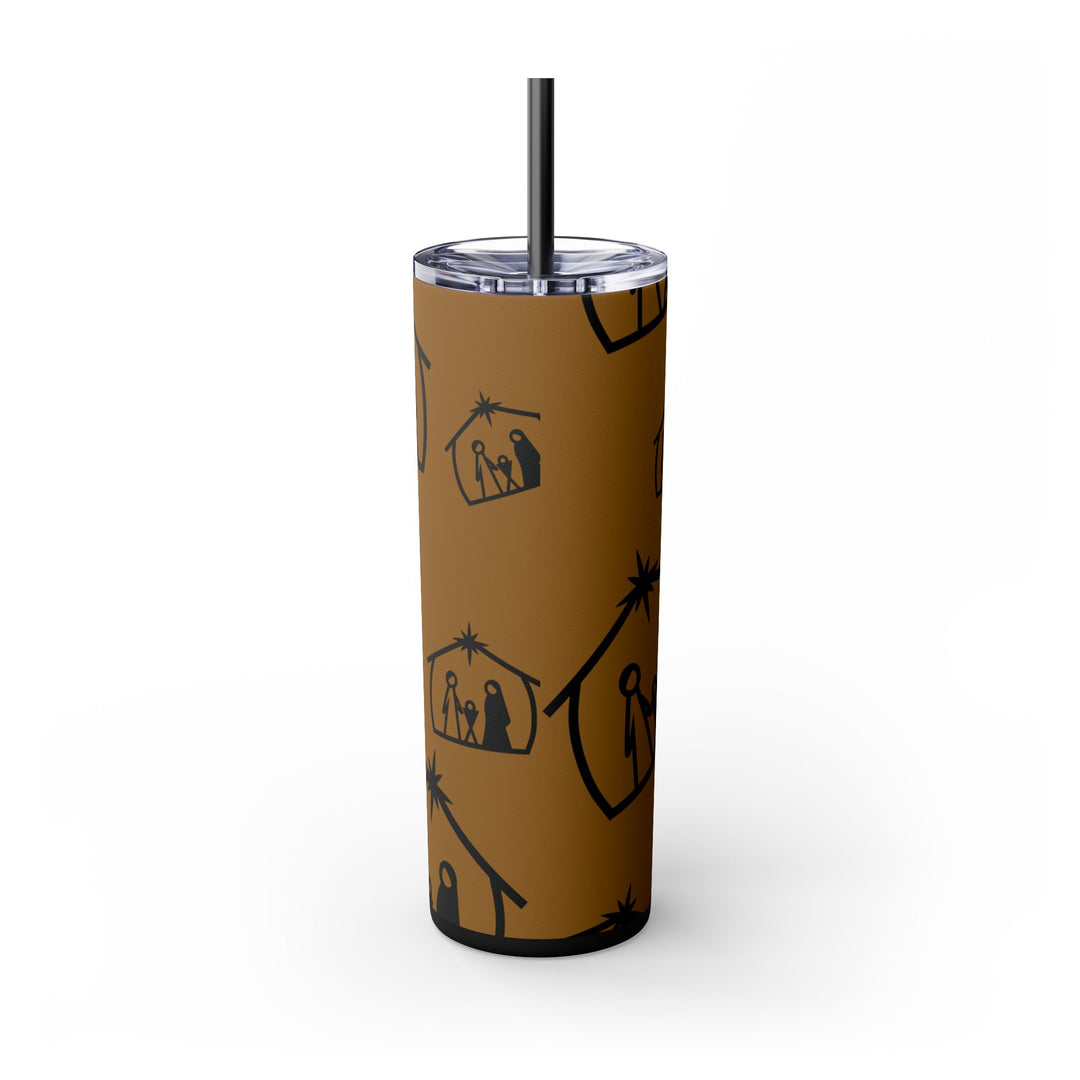 Skinny Tumbler with Straw, 20oz - captivatingconversationsstarters