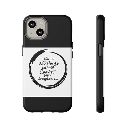 I Can Do All Things" Custom Premium Protective Phone Case – Double-Layered Durability