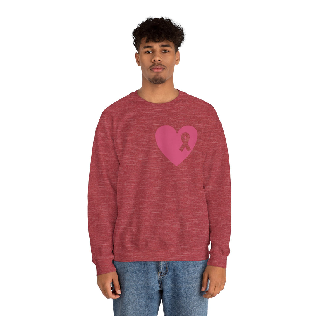 Healed Breast Cancer Awareness Sweatshirt – Cozy Unisex Crewneck for Everyday Comfort & Support"