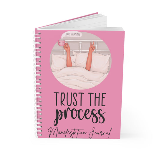 Trust the Process’ Manifestation Journal – 118-Page Spiral Notebook for Everyday Inspiration