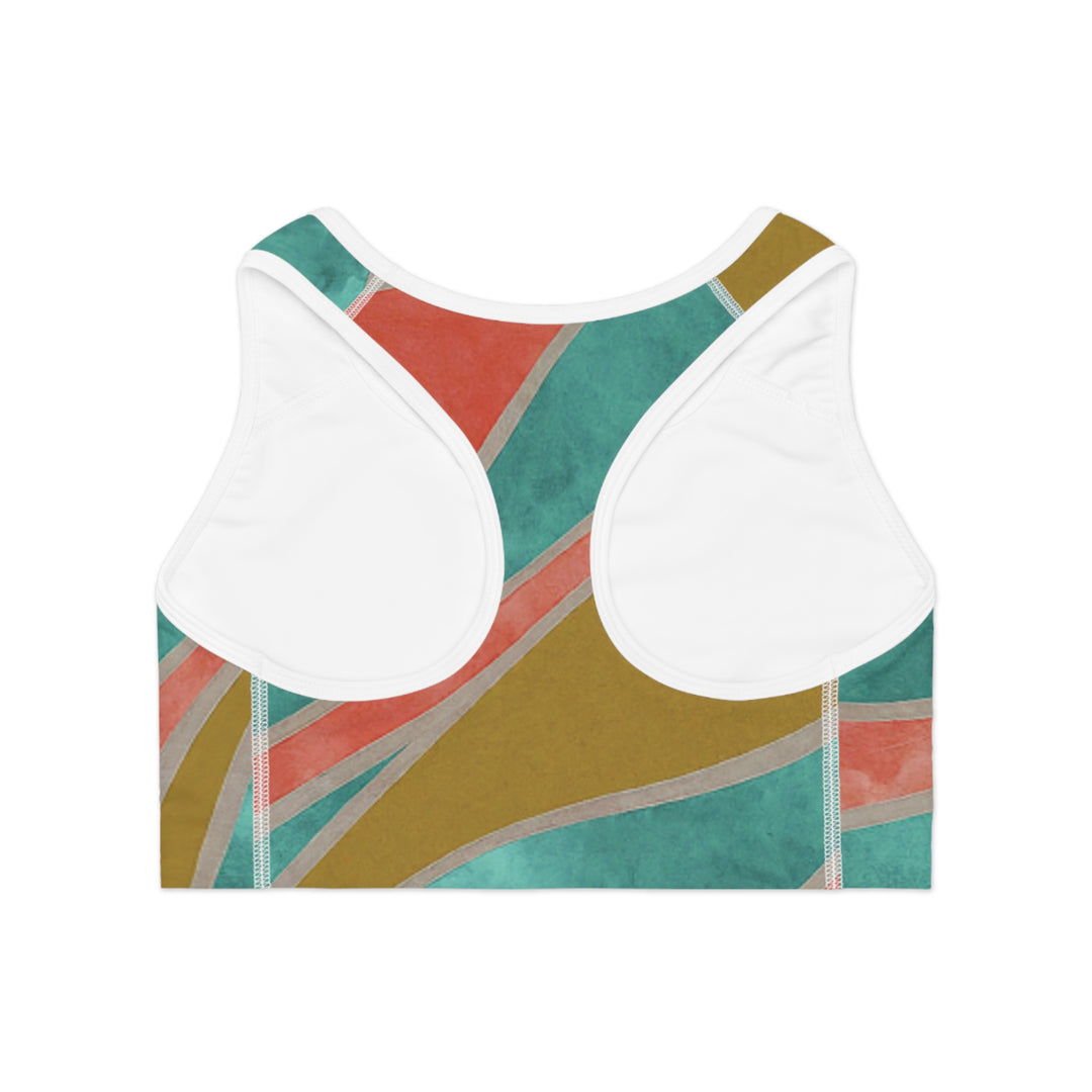 Custom All-Over Print Sports Bra - Ultimate Comfort & Support for Active Women