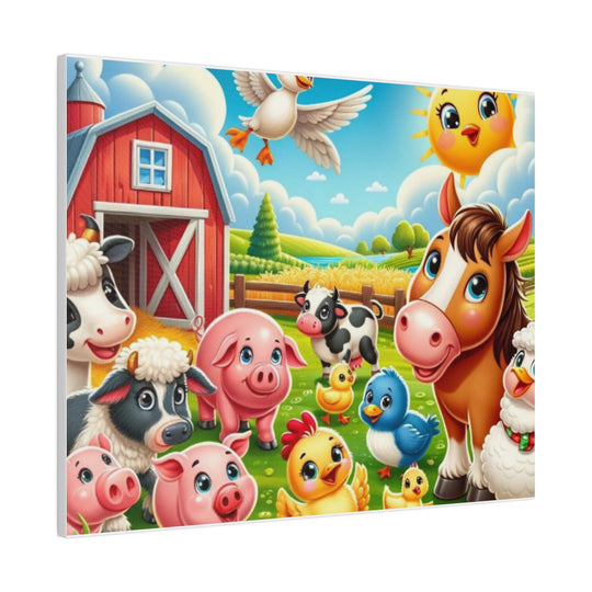 Charming Farmyard Animal Canvas Art – Bring the Countryside to Life