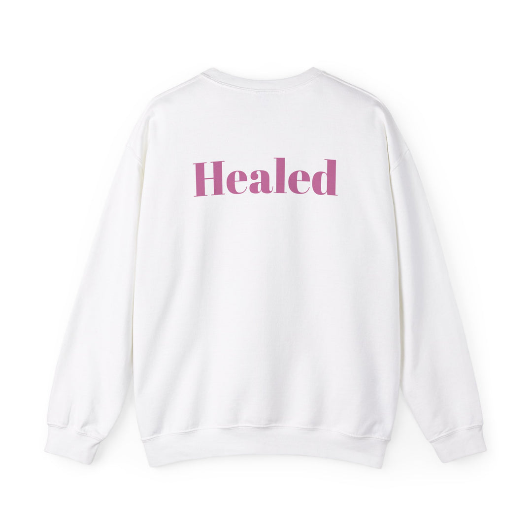 Healed Breast Cancer Awareness Sweatshirt – Cozy Unisex Crewneck for Everyday Comfort & Support"