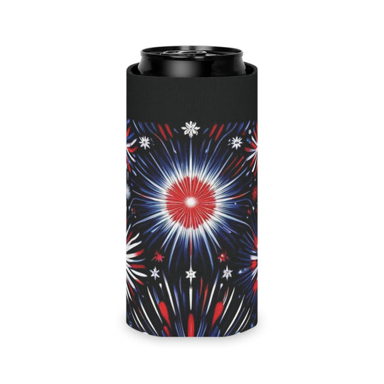 4th of July Fireworks Can Insulators – Lightweight, Customizable Drink Coolers for Nature Trips & Parties