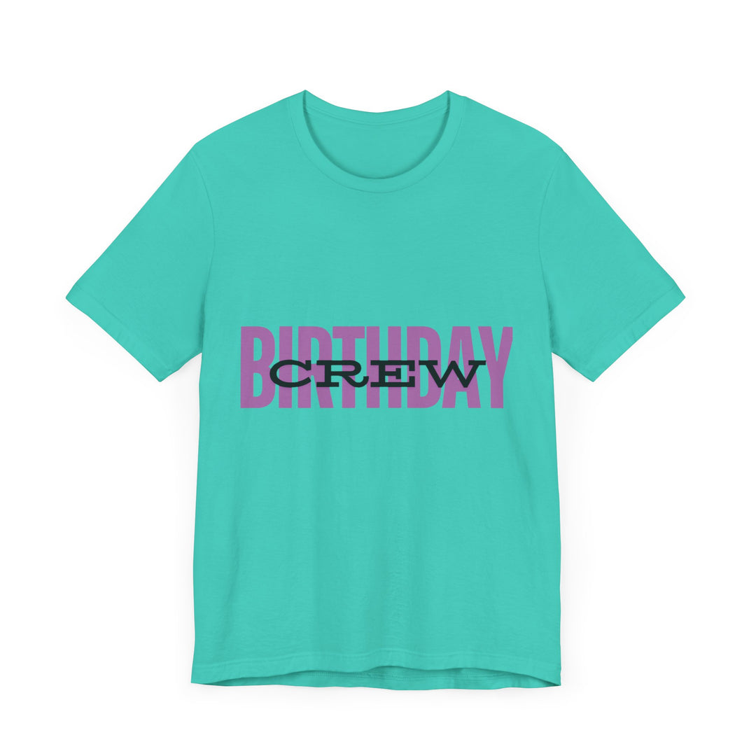 Vibrant 'Birthday Crew' Tee