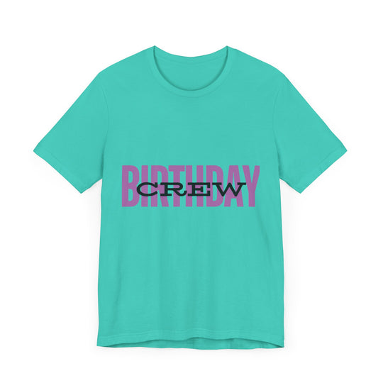 Vibrant 'Birthday Crew' Tee