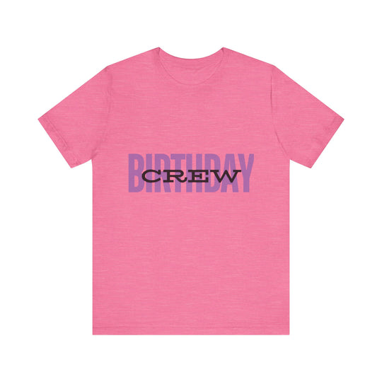 Vibrant 'Birthday Crew' Tee