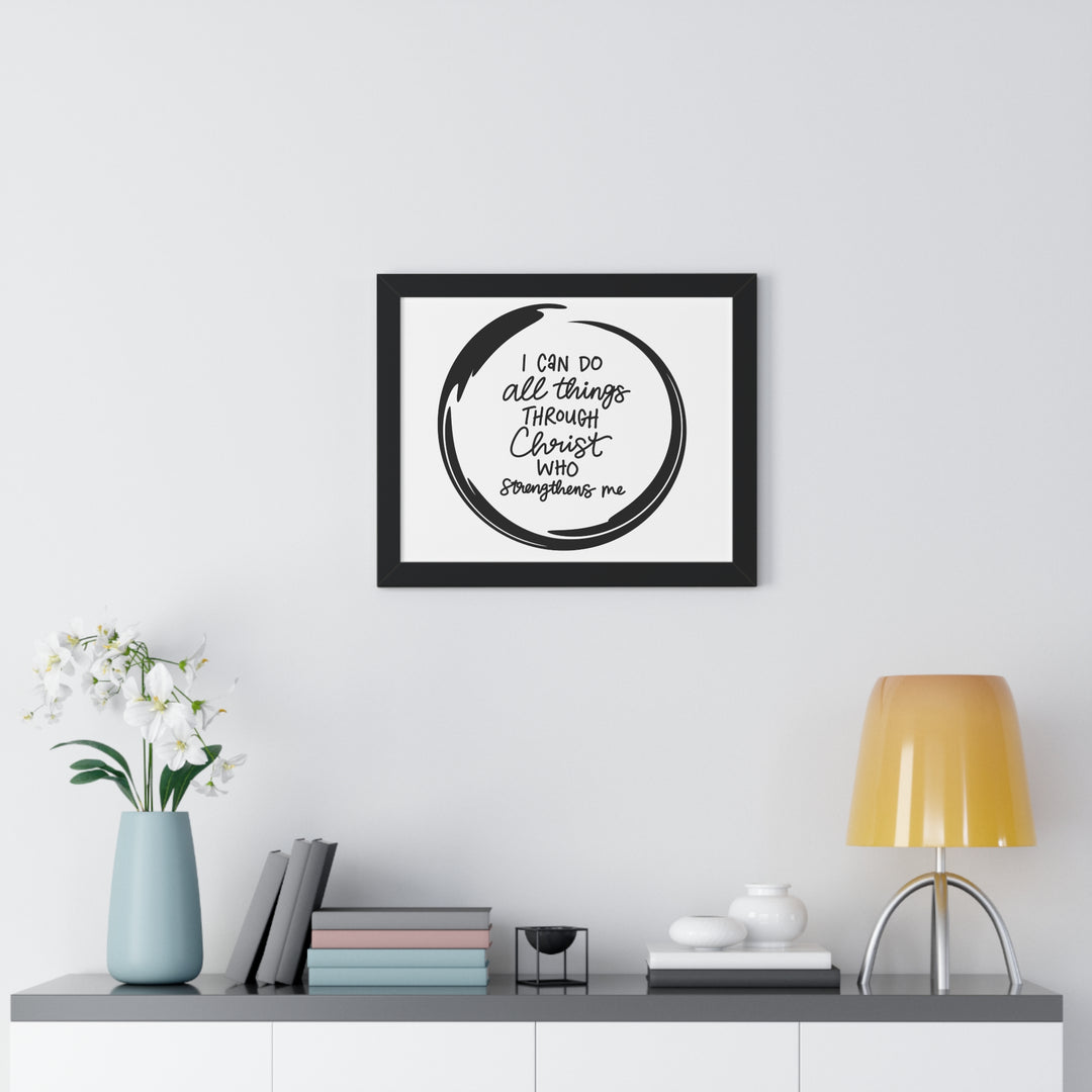 Empowerment Canvas: 'I Can Do All Things Through Christ' – Inspirational Wall Art for Faith & Motivation