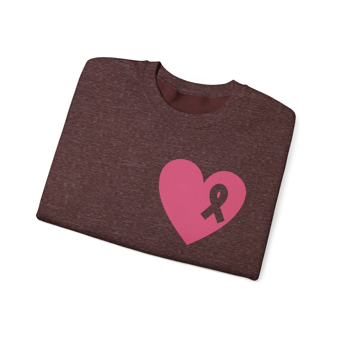 Healed Breast Cancer Awareness Sweatshirt – Cozy Unisex Crewneck for Everyday Comfort & Support"