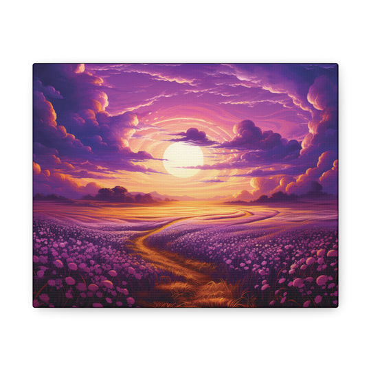 Vivid Twilight Canvas Art - Golden Sunsets & Mystical Valleys in Stunning Detail