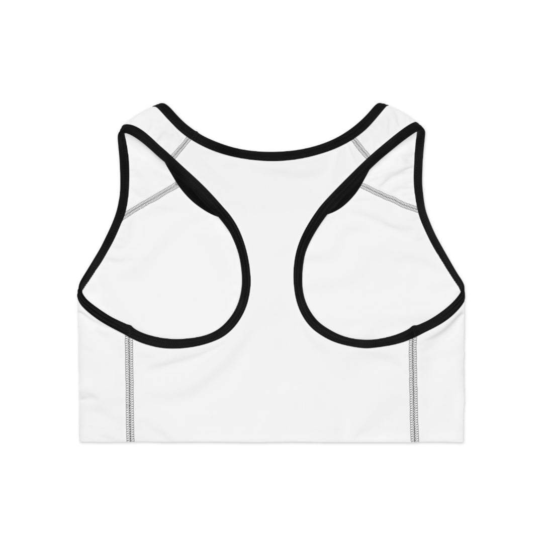 Custom 'Healed' Sports Bra – All-Over Print, Compression Fit, Moisture-Wicking Comfort