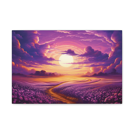 Vivid Twilight Canvas Art - Golden Sunsets & Mystical Valleys in Stunning Detail