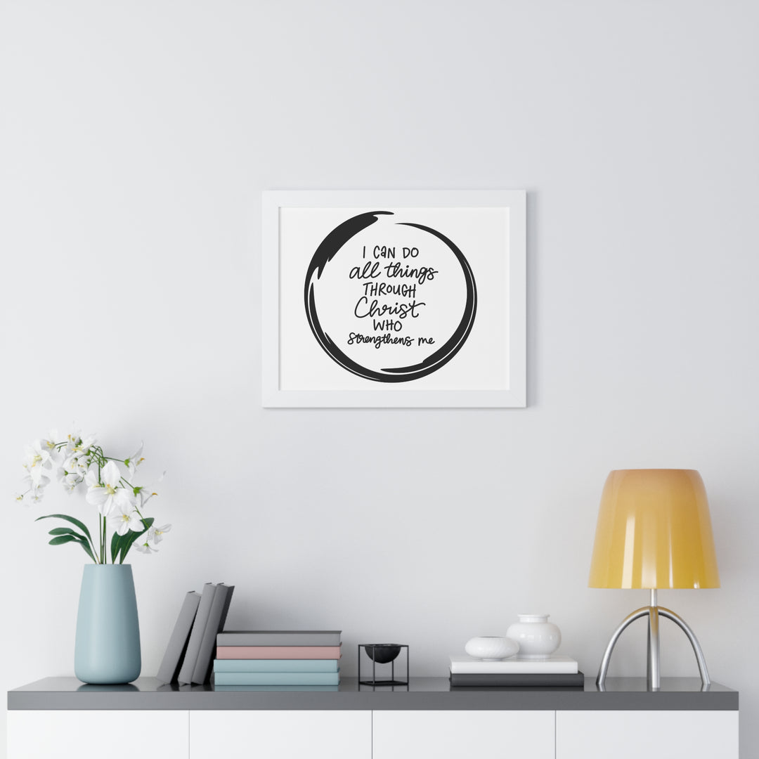 Empowerment Canvas: 'I Can Do All Things Through Christ' – Inspirational Wall Art for Faith & Motivation