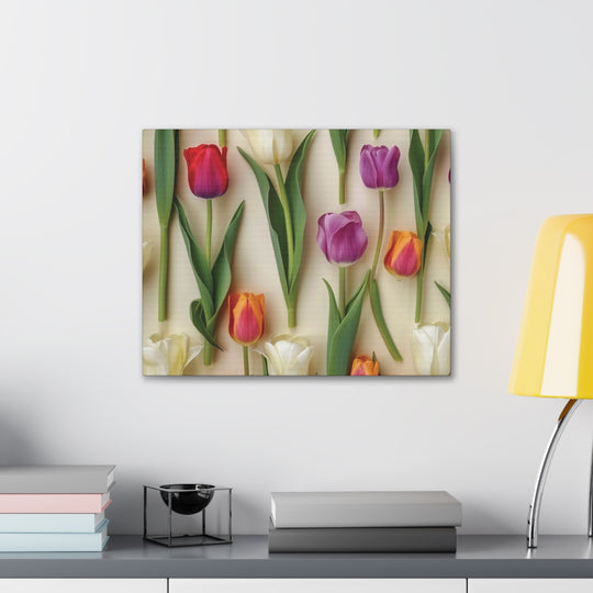 Blooming Radiance Floral Canvas Art - Vibrant Wall Decor for Home & Office