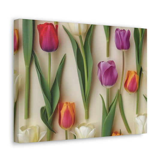 Blooming Radiance Floral Canvas Art - Vibrant Wall Decor for Home & Office