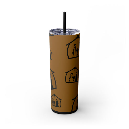 Skinny Tumbler with Straw, 20oz - captivatingconversationsstarters