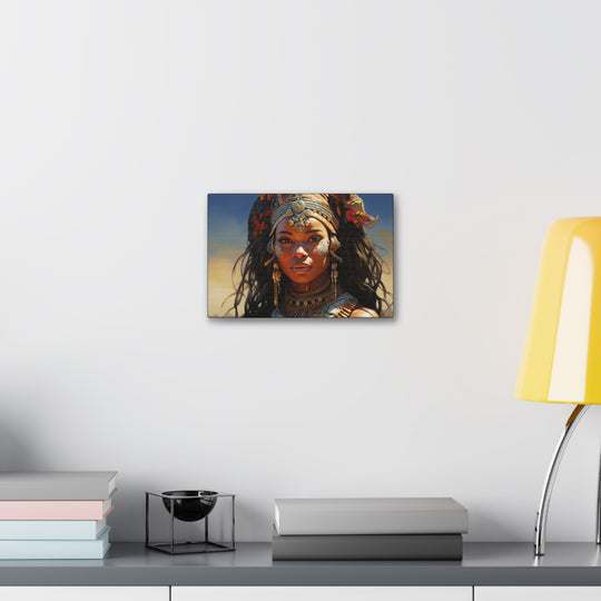 Regal Radiance' African Queen Canvas Art - Celebrate Heritage, Strength & Beauty