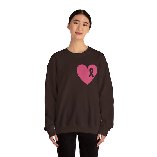 Healed Breast Cancer Awareness Sweatshirt – Cozy Unisex Crewneck for Everyday Comfort & Support"