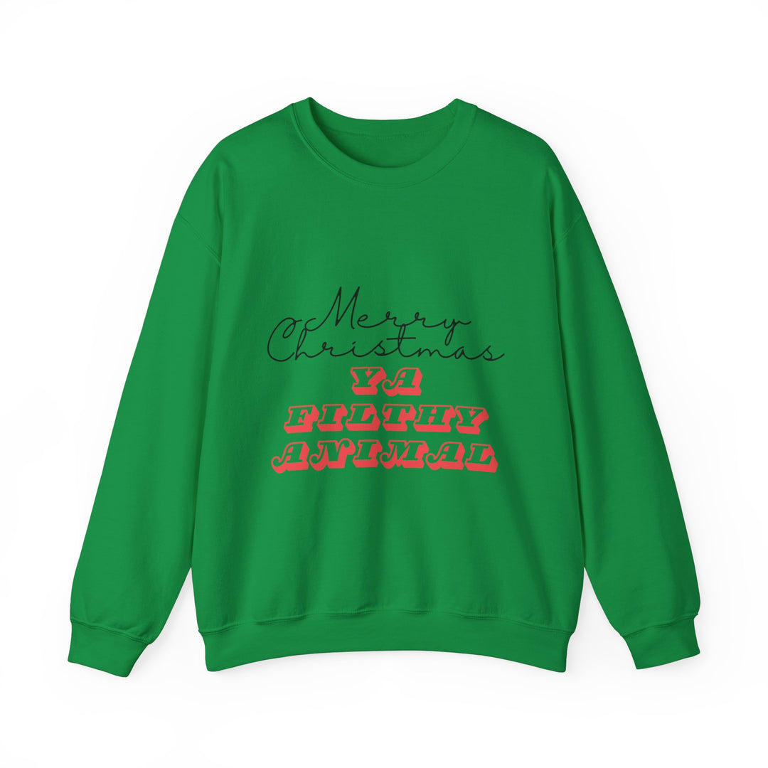 Merry Christmas Ya Filthy Animal Sweatshirt – Cozy Holiday Humor, Iconic Style & Ultimate Comfor