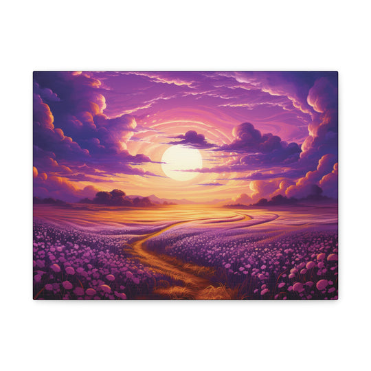 Vivid Twilight Canvas Art - Golden Sunsets & Mystical Valleys in Stunning Detail