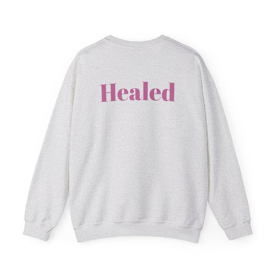 Healed Breast Cancer Awareness Sweatshirt – Cozy Unisex Crewneck for Everyday Comfort & Support"