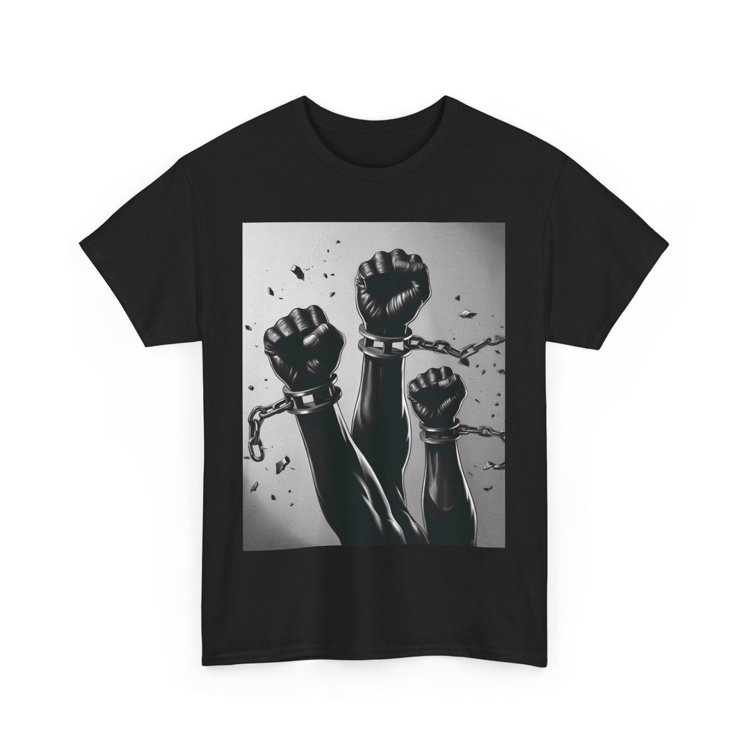 Empowerment Fist T-Shirt – African American Freedom Design | Broken Chains & Black History Month Tribute