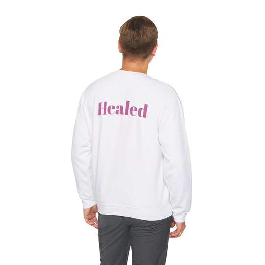 Healed Breast Cancer Awareness Sweatshirt – Cozy Unisex Crewneck for Everyday Comfort & Support"