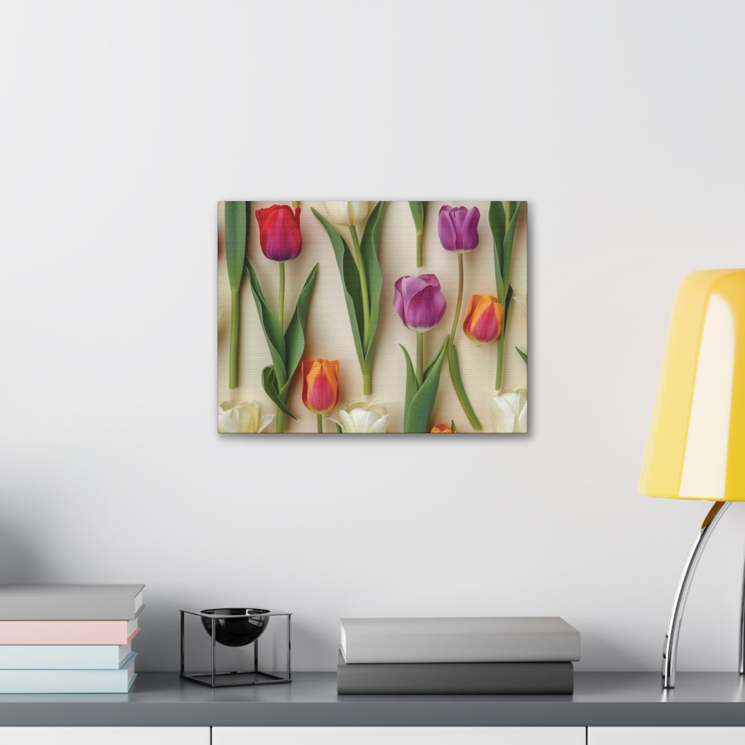 Blooming Radiance Floral Canvas Art - Vibrant Wall Decor for Home & Office