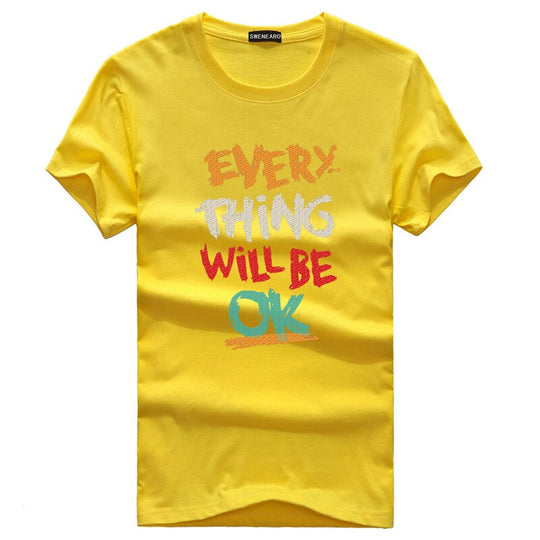 Optimistic Vibes: Everything Will Be Ok Colorful T-Shirt