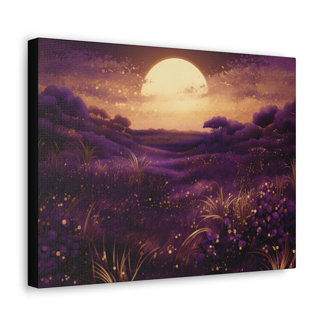 Harvest Moon Elegance: Vibrant Yellow Moon Canvas Art – Illuminate Your Space with Lunar Beauty